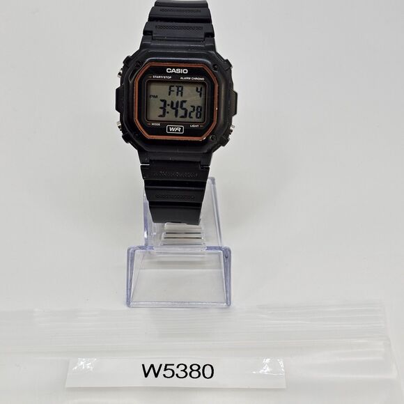 Casio Digital Sport Watch Men 42MM Black Case Black Plastic Bands - Picture 15 of 15